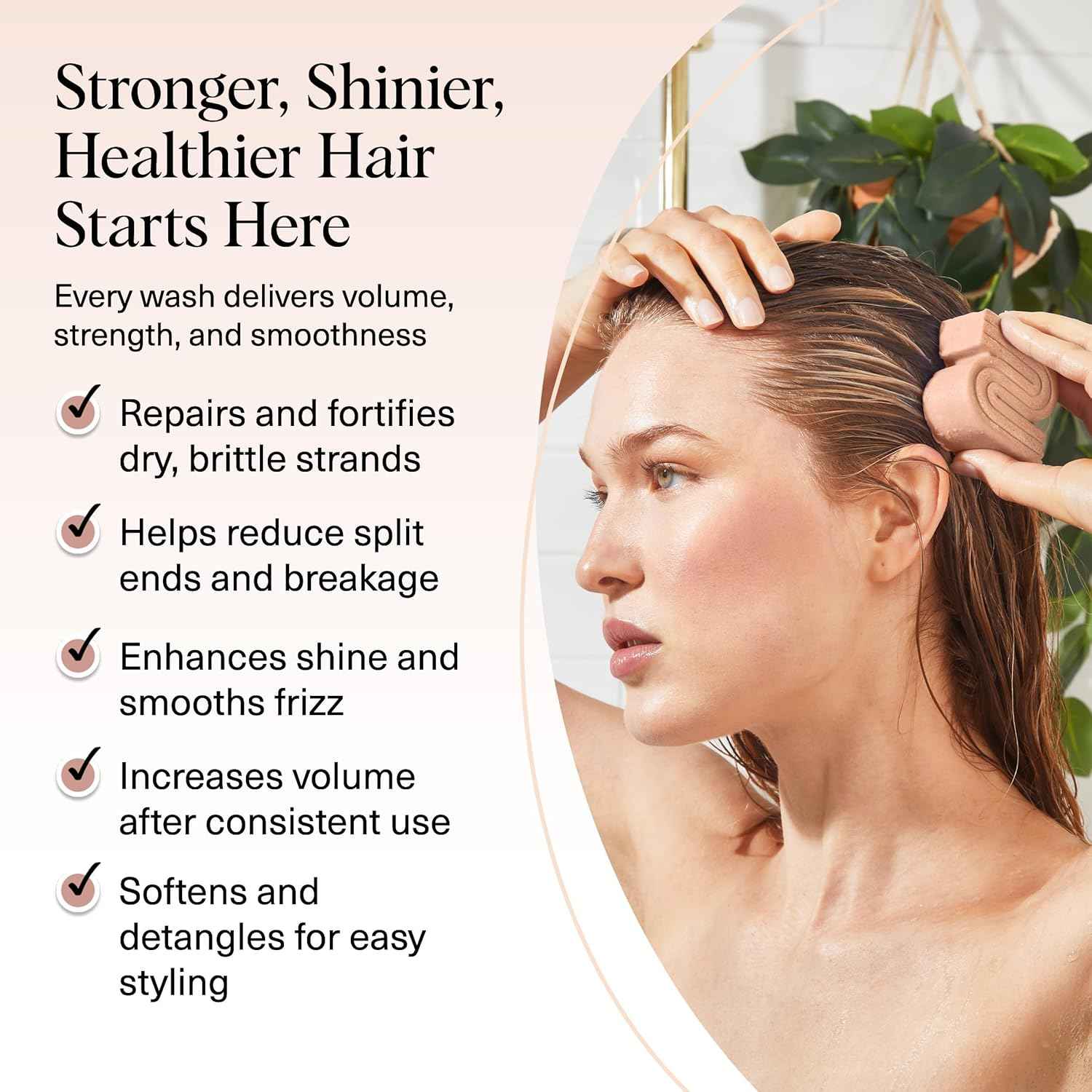 Rice Water Shampoo Bar |  Strengthening Weak or Damaged Hair