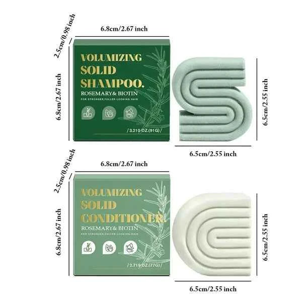 YILEST|Rosemary Shampoo and Conditioner Bar Set