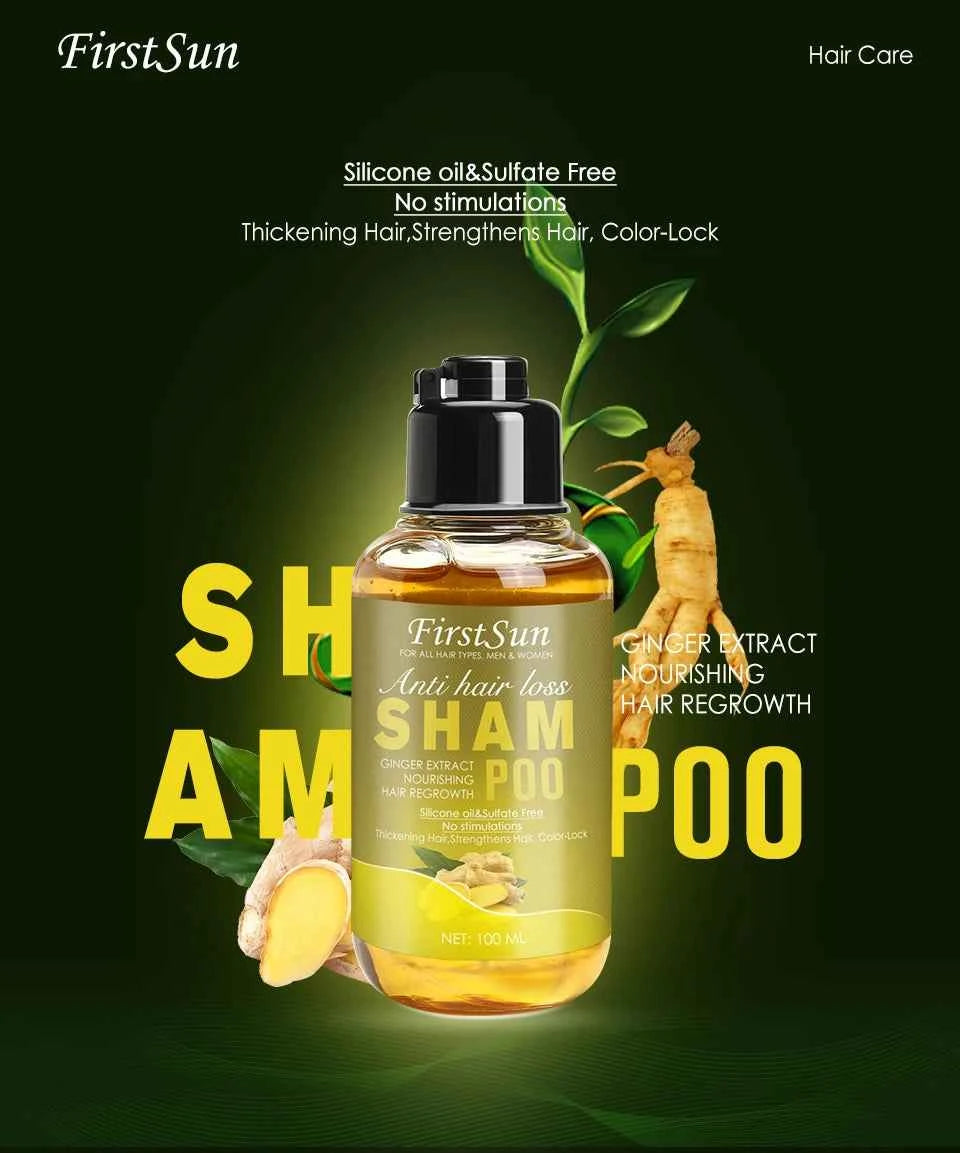 First Sun Anti Hair Loss Shampoo 100ml - Nourish and Strengthen Your Hair