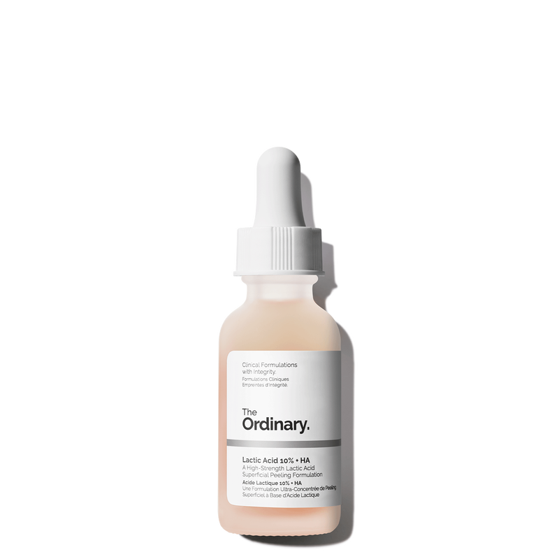 Lactic Acid 10% with Hyaluronic Acid - Skin Exfoliator & Hydrator for Glowing Skin