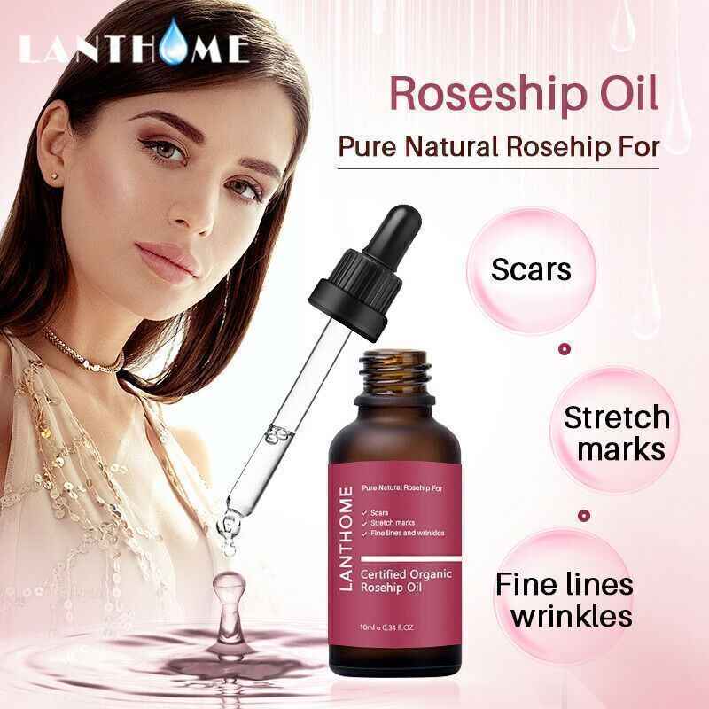 LANTHOME Rosehip Oil Skincare Serum - Pure Natural Serum for Radiant Skin
